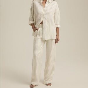 Favorite Daughter Paige Pant in Emerald Stripe